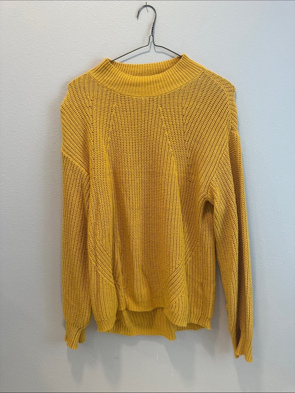 Old Navy Women's Scoop Neck Sweater in Mustard
